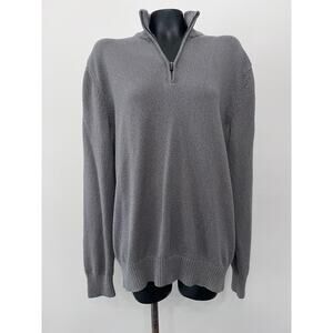 Gap 1/4 Zip Pullover Sweater Men’s XL Cotton Mock Turtleneck Preppy Acadamia